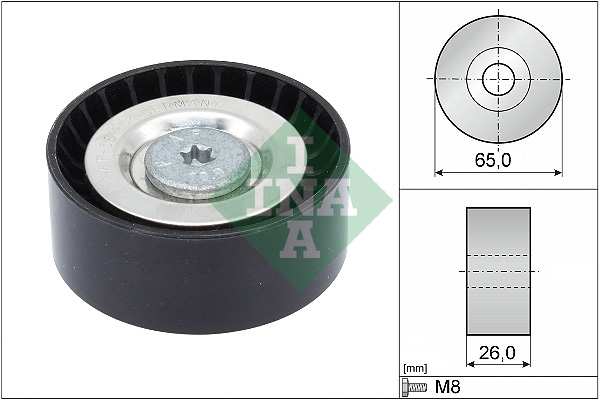 Geleiderol (poly) V-riem INA 532 0571 10