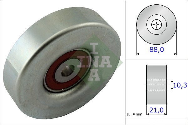 Geleiderol (poly) V-riem INA 532 0618 10