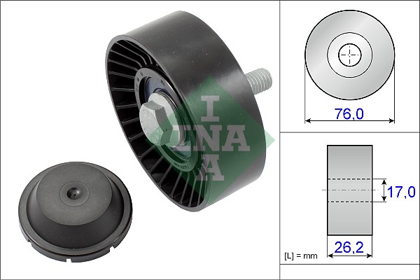 Geleiderol (poly) V-riem INA 532 0632 10