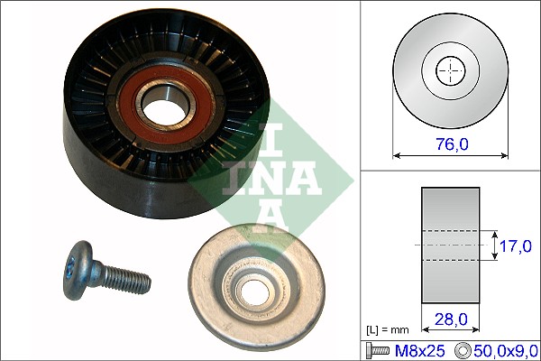 Geleiderol (poly) V-riem INA 532 0648 10