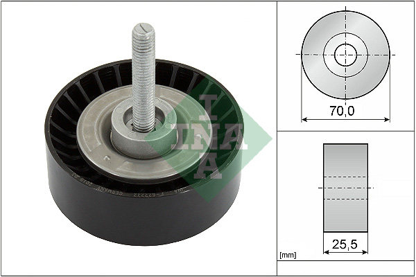 Geleiderol (poly) V-riem INA 532 0652 10