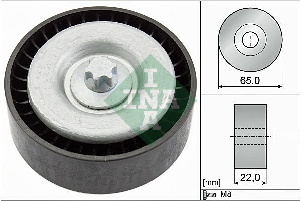 Geleiderol (poly) V-riem INA 532 0667 10