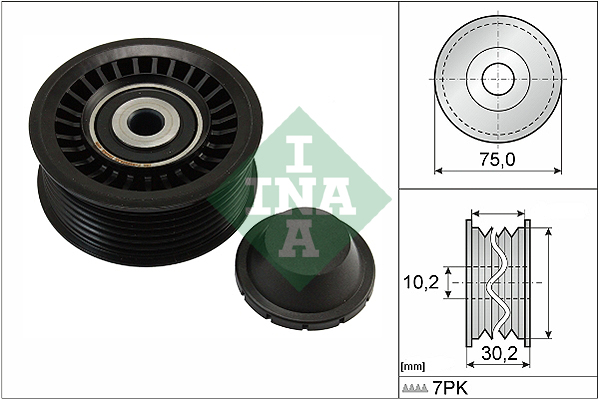 Geleiderol (poly) V-riem INA 532 0668 10