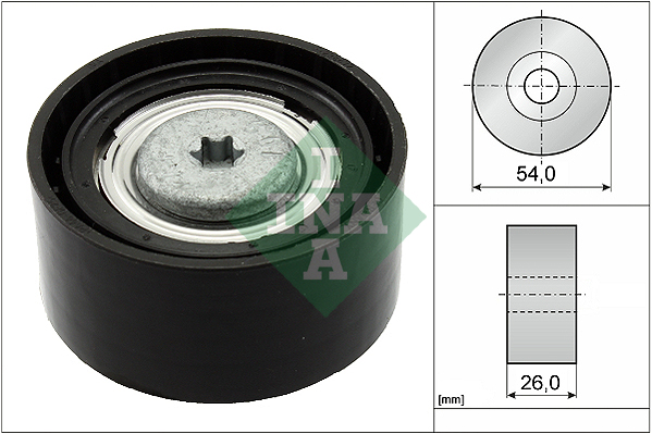 Geleiderol (poly) V-riem INA 532 0672 10