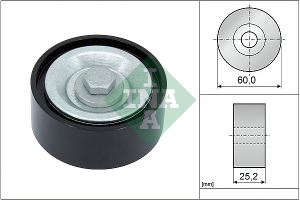 Geleiderol (poly) V-riem INA 532 0715 10