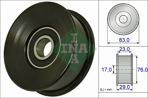 Geleiderol (poly) V-riem INA 532 0730 10