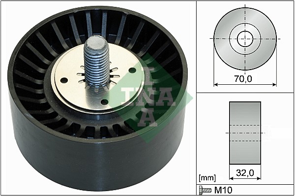 Geleiderol (poly) V-riem INA 532 0735 10