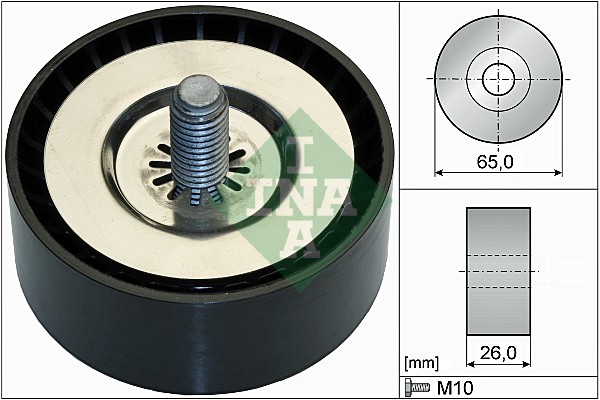 Geleiderol (poly) V-riem INA 532 0736 10