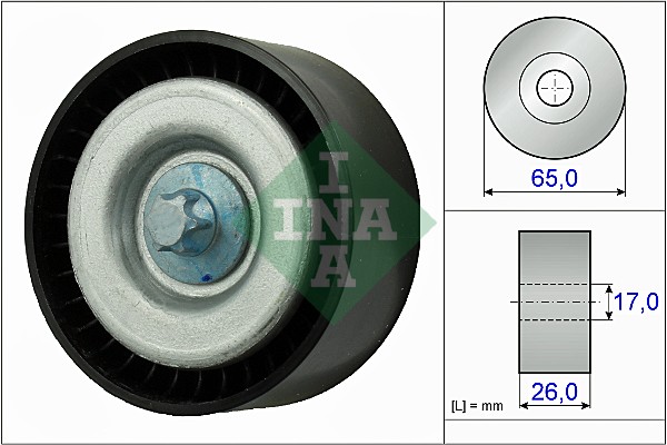 Geleiderol (poly) V-riem INA 532 0777 10