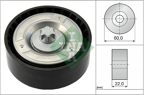 Geleiderol (poly) V-riem INA 532 0798 10