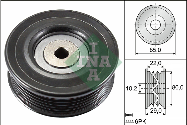 Geleiderol (poly) V-riem INA 532 0799 10