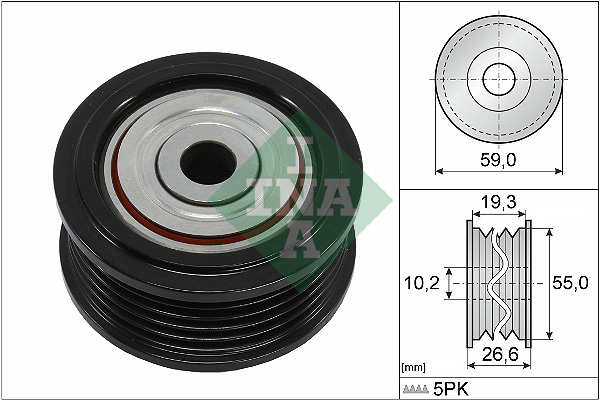 Geleiderol (poly) V-riem INA 532 0860 10