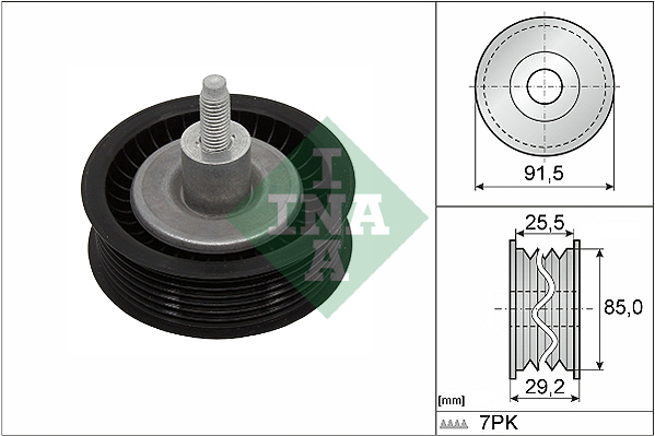 Geleiderol (poly) V-riem INA 532 0909 10