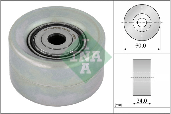 Geleiderol (poly) V-riem INA 532 0921 10