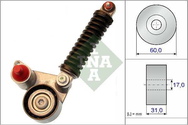 Spanner poly V-riem INA 533 0107 10