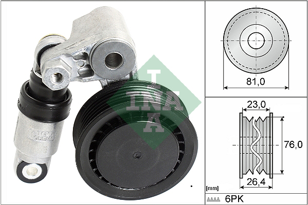 Spanner poly V-riem INA 534 0011 10