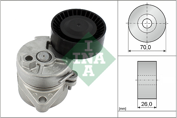 Spanner poly V-riem INA 534 0104 10