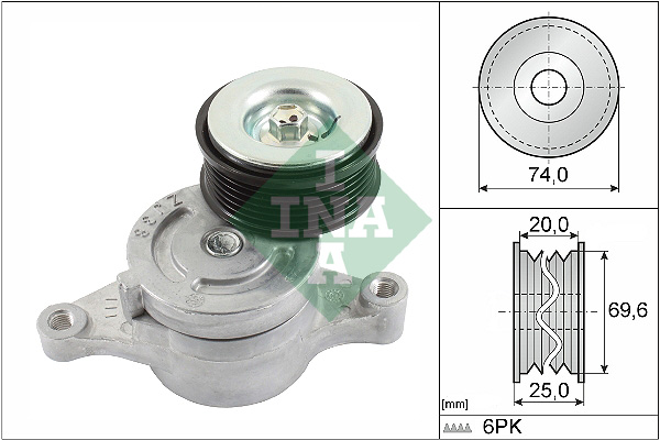 Spanner poly V-riem INA 534 0457 10