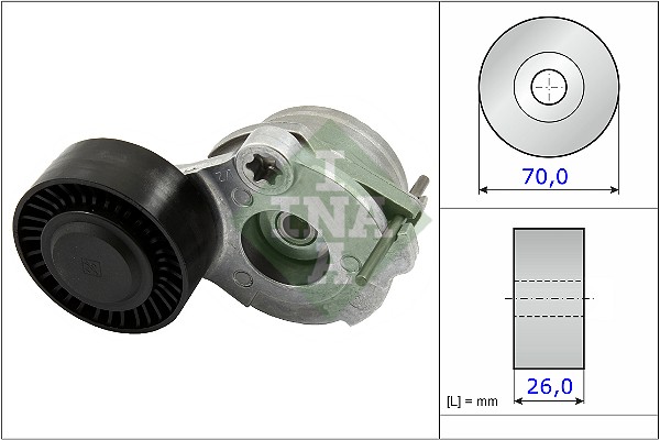 Spanner poly V-riem INA 534 0470 10