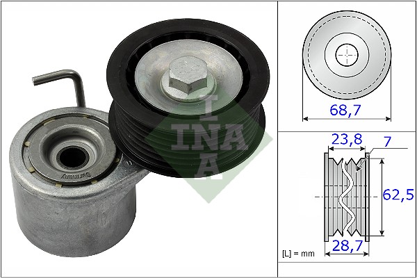 Spanner poly V-riem INA 534 0487 10