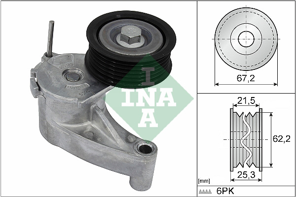 Spanner poly V-riem INA 534 0710 10