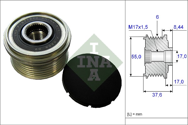 Vrijloop koppeling dynamo INA 535 0246 10