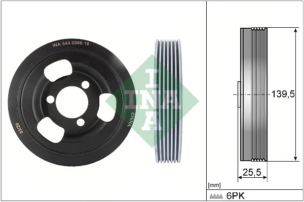 Krukaspoelie INA 544 0096 10