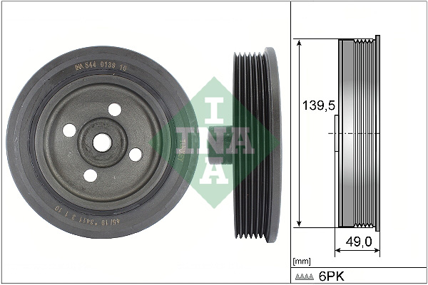 Krukaspoelie INA 544 0139 10