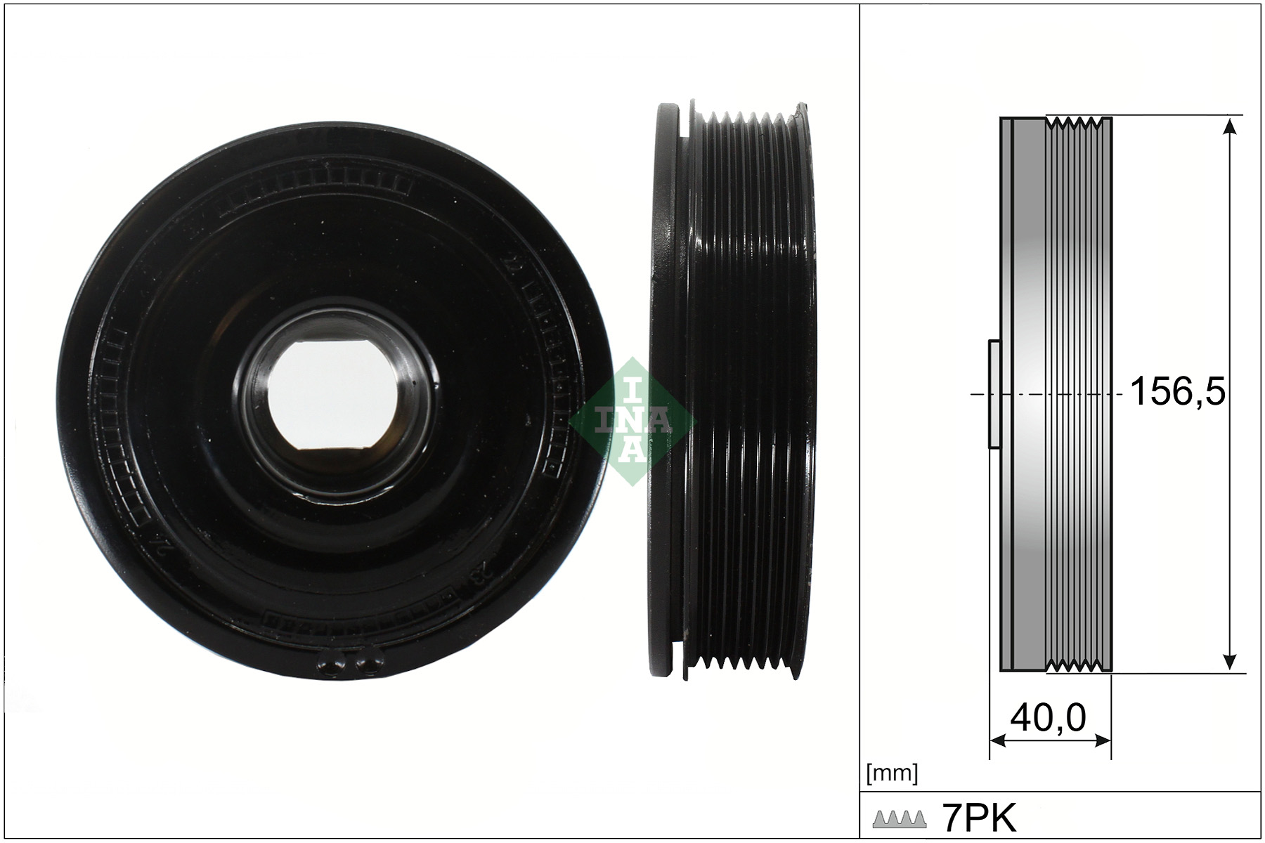 Riemschijf, krukas INA 544 0187 10