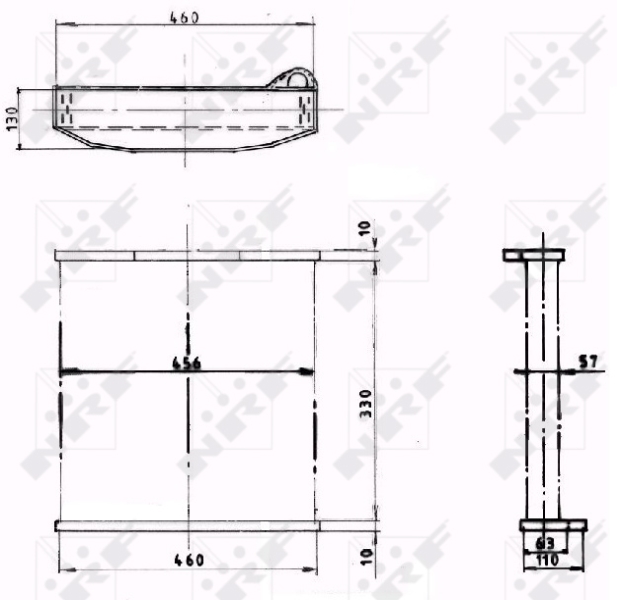 Koelblok radiateur NRF 1001