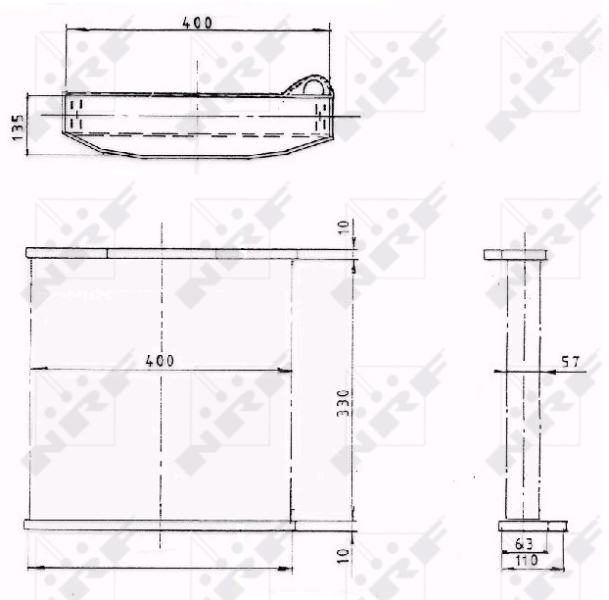 Koelblok radiateur NRF 1003