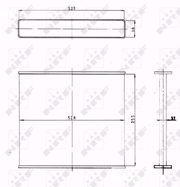 Koelblok radiateur NRF 1007