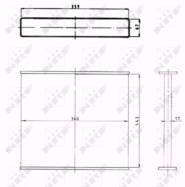 Koelblok radiateur NRF 1010