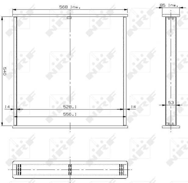 NRF Koelblok radiateur 13011
