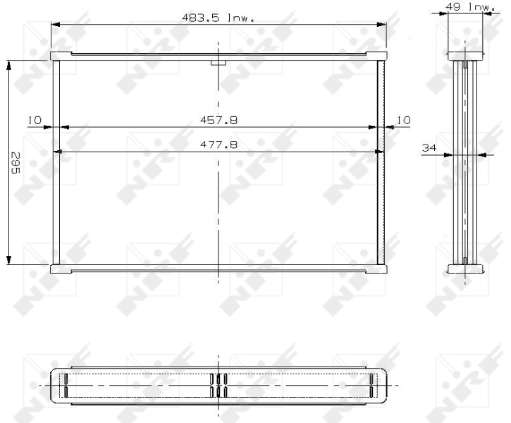 Koelblok radiateur NRF 13240