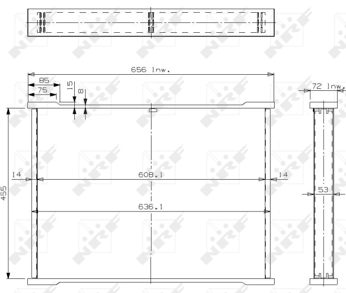 Koelblok radiateur NRF 13409