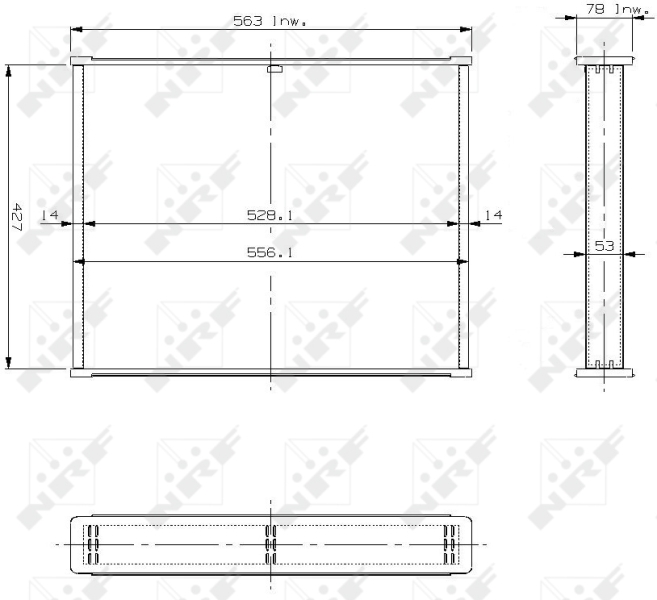 Koelblok radiateur NRF 13453