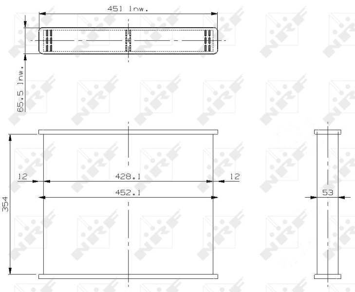 Koelblok radiateur NRF 13530