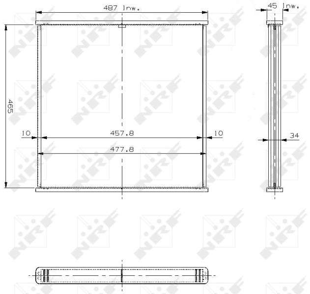 Koelblok radiateur NRF 13550