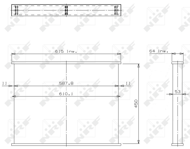 Koelblok radiateur NRF 13553