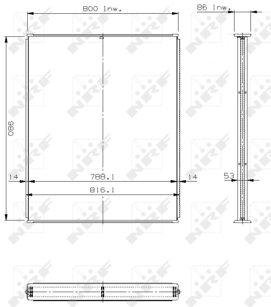 NRF Koelblok radiateur 13652