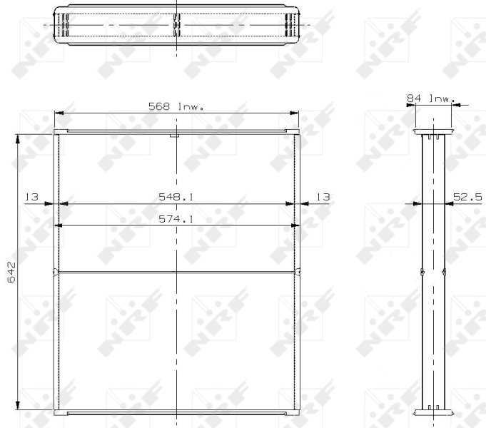 Koelblok radiateur NRF 13656