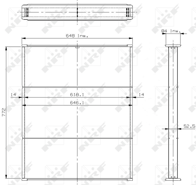 Koelblok radiateur NRF 13659