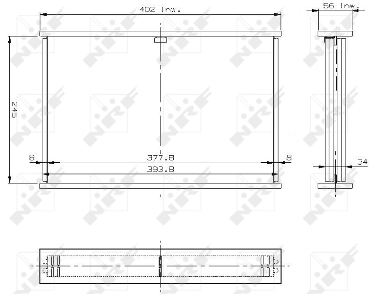 Koelblok radiateur NRF 13805