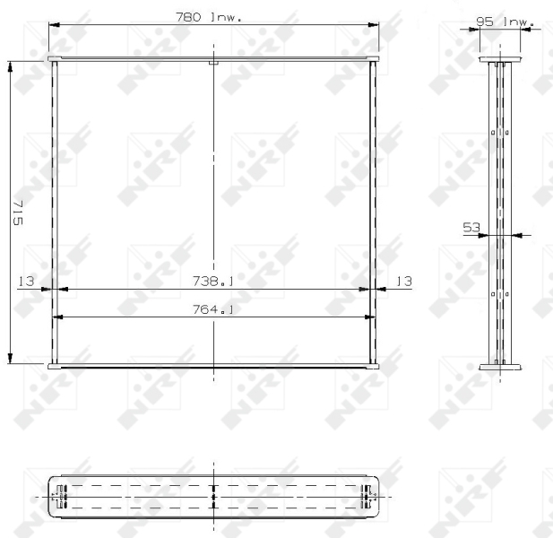 Koelblok radiateur NRF 13901