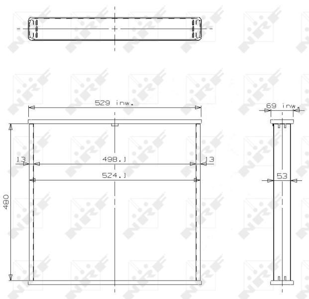 Koelblok radiateur NRF 13976