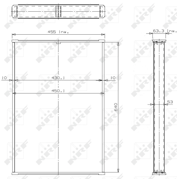 NRF Koelblok radiateur 14071