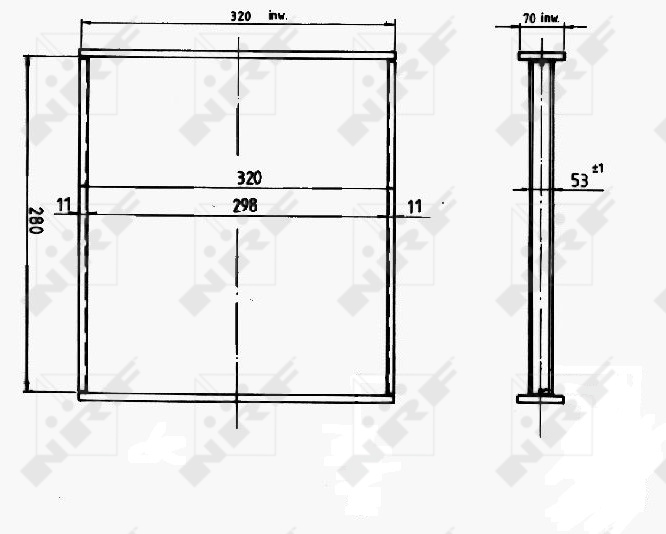 Koelblok radiateur NRF 14170