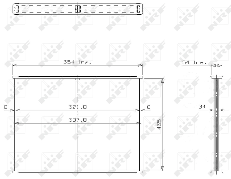 NRF Koelblok radiateur 14265