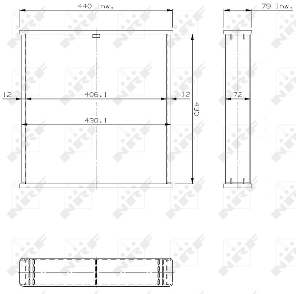 Koelblok radiateur NRF 14625